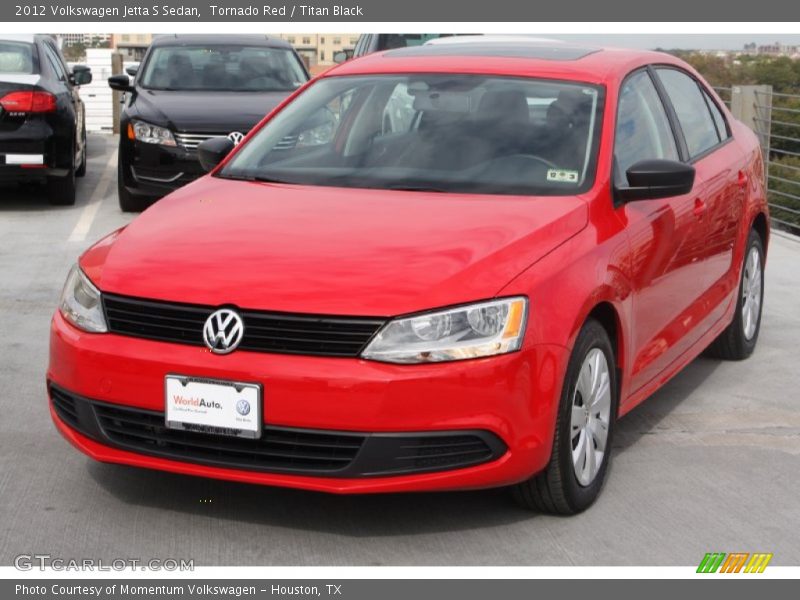 Tornado Red / Titan Black 2012 Volkswagen Jetta S Sedan