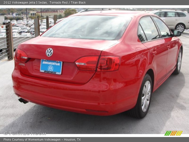 Tornado Red / Titan Black 2012 Volkswagen Jetta S Sedan