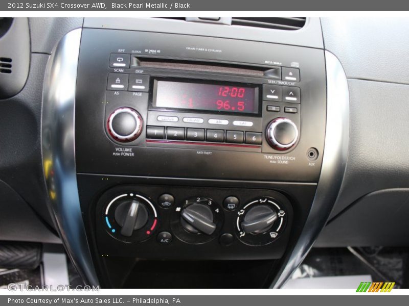 Black Pearl Metallic / Black 2012 Suzuki SX4 Crossover AWD