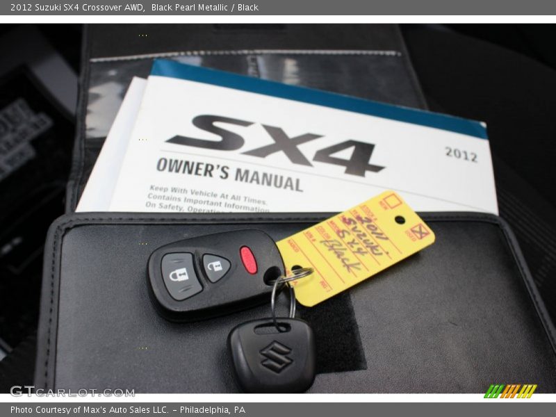 Black Pearl Metallic / Black 2012 Suzuki SX4 Crossover AWD