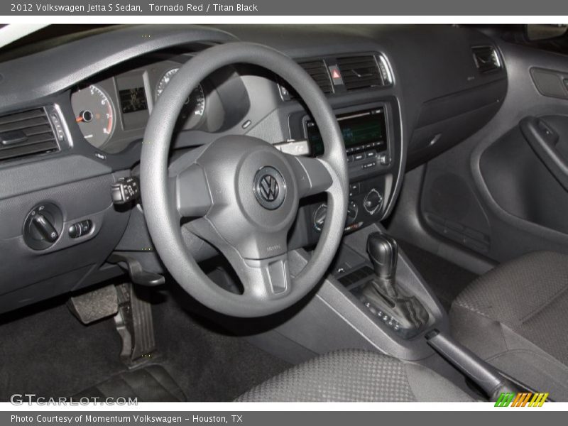 Tornado Red / Titan Black 2012 Volkswagen Jetta S Sedan