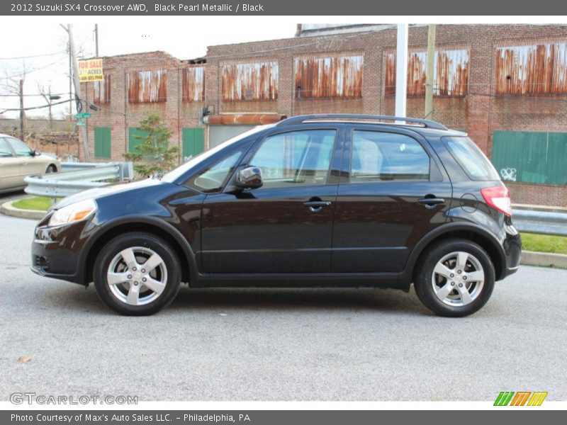 Black Pearl Metallic / Black 2012 Suzuki SX4 Crossover AWD