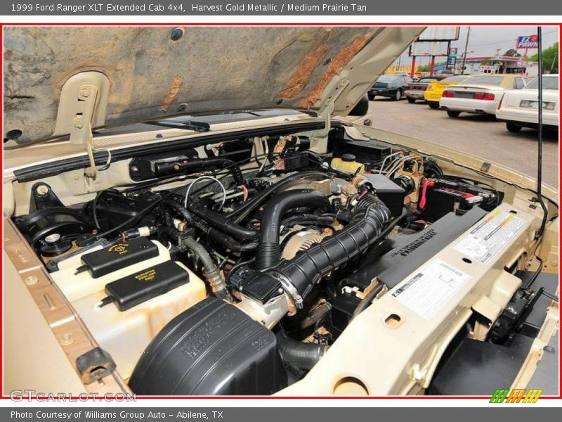 Harvest Gold Metallic / Medium Prairie Tan 1999 Ford Ranger XLT Extended Cab 4x4