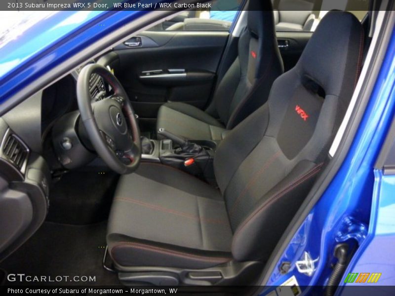 Front Seat of 2013 Impreza WRX 5 Door