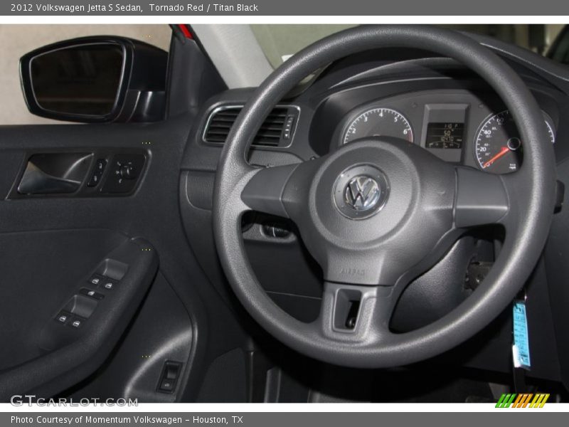 Tornado Red / Titan Black 2012 Volkswagen Jetta S Sedan