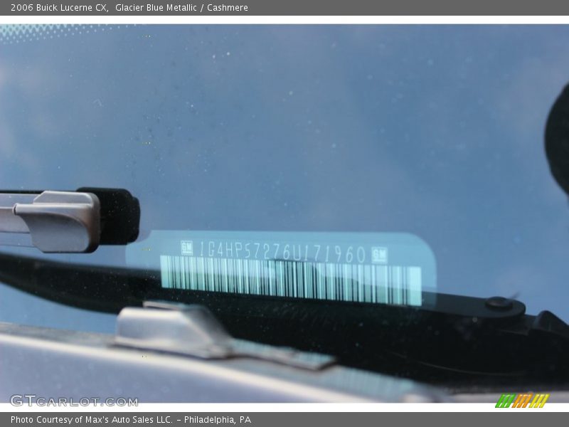 Glacier Blue Metallic / Cashmere 2006 Buick Lucerne CX