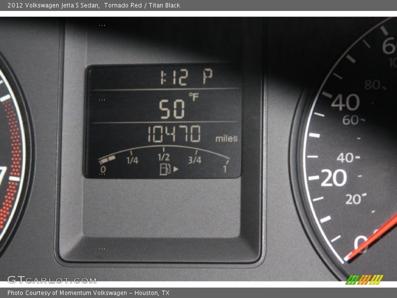 Tornado Red / Titan Black 2012 Volkswagen Jetta S Sedan
