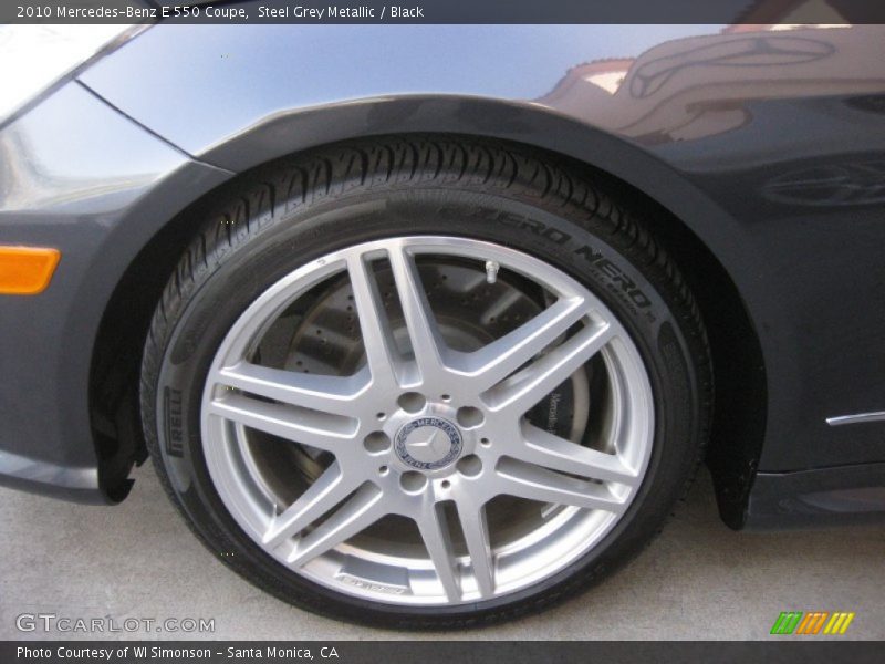 Steel Grey Metallic / Black 2010 Mercedes-Benz E 550 Coupe