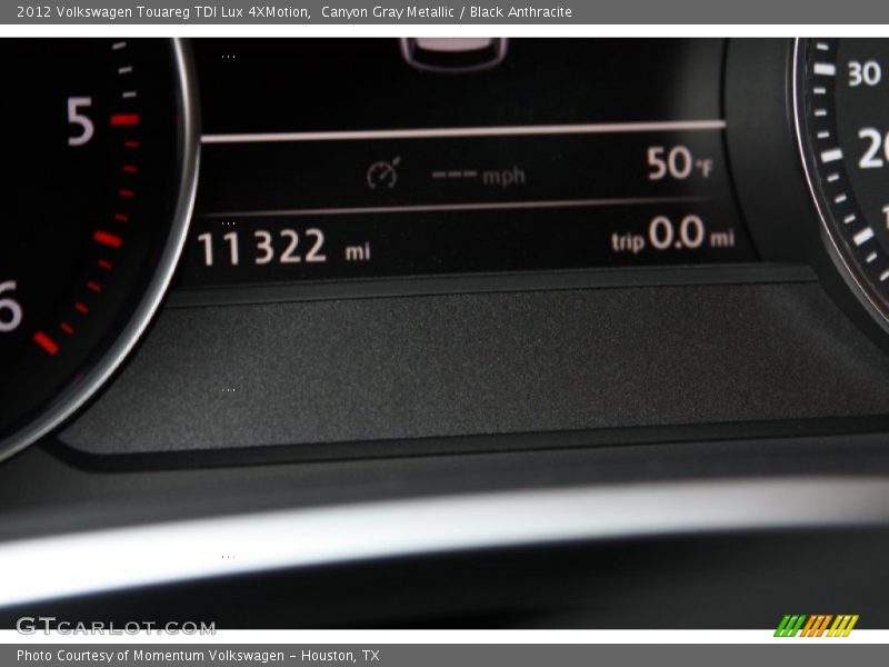 Canyon Gray Metallic / Black Anthracite 2012 Volkswagen Touareg TDI Lux 4XMotion