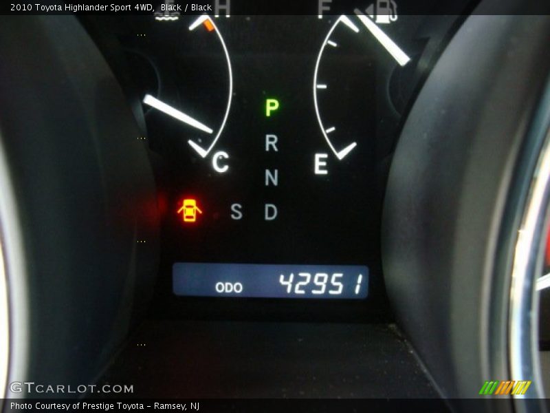 Black / Black 2010 Toyota Highlander Sport 4WD