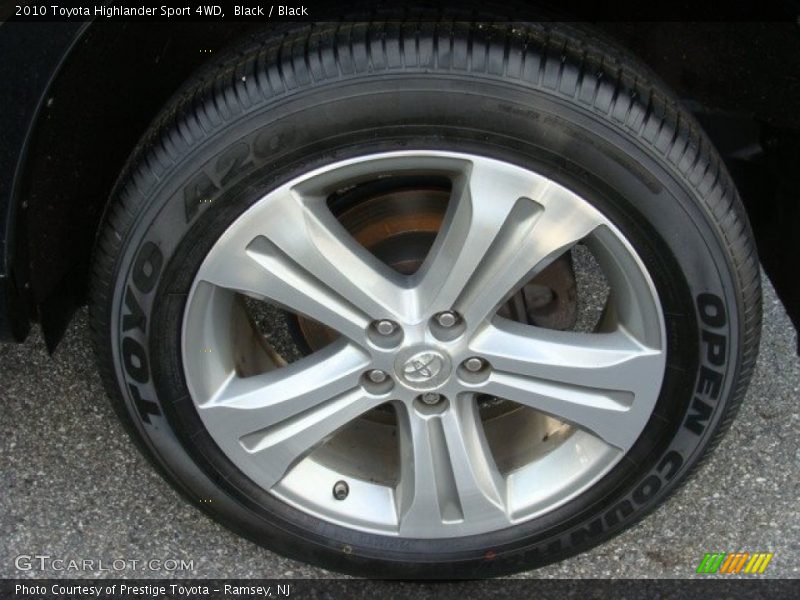 Black / Black 2010 Toyota Highlander Sport 4WD
