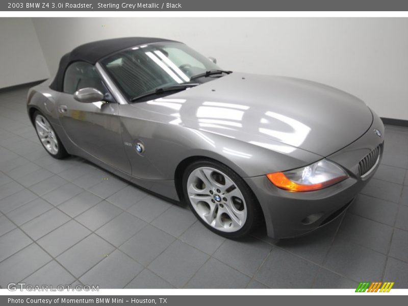 Sterling Grey Metallic / Black 2003 BMW Z4 3.0i Roadster