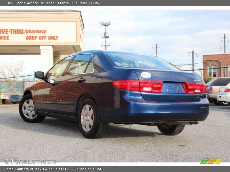 Eternal Blue Pearl / Gray 2005 Honda Accord LX Sedan