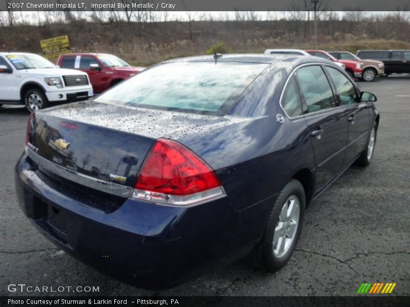 Imperial Blue Metallic / Gray 2007 Chevrolet Impala LT