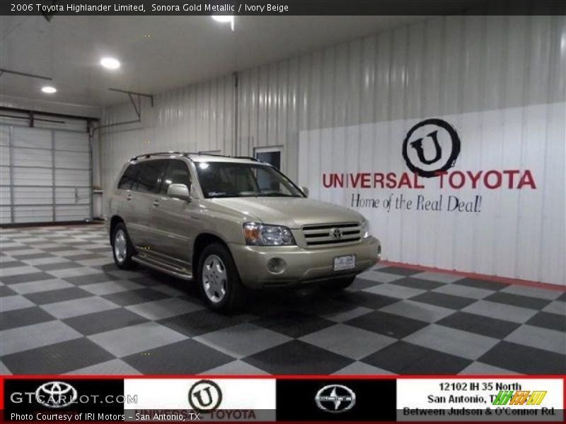 Sonora Gold Metallic / Ivory Beige 2006 Toyota Highlander Limited