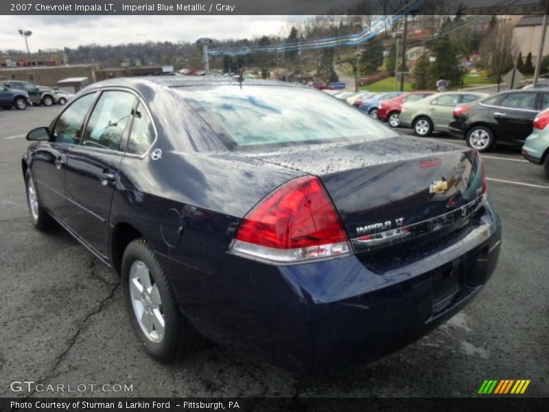 Imperial Blue Metallic / Gray 2007 Chevrolet Impala LT