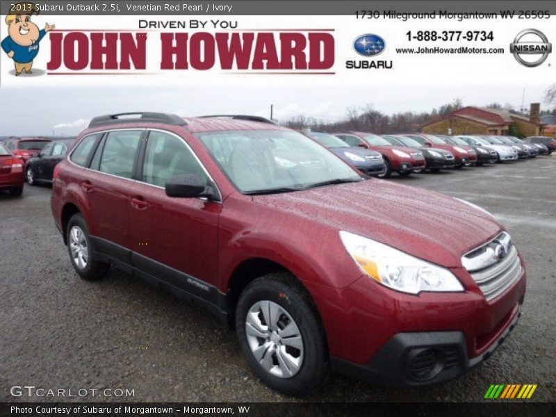 Venetian Red Pearl / Ivory 2013 Subaru Outback 2.5i