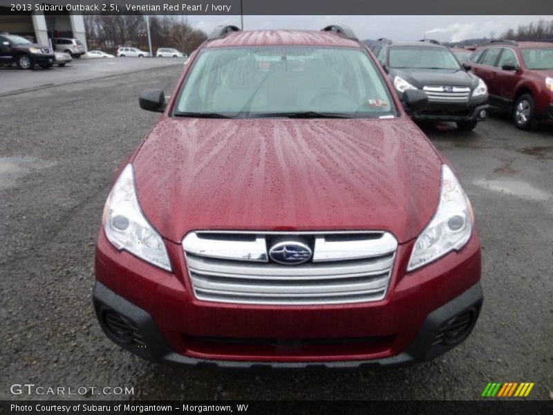 Venetian Red Pearl / Ivory 2013 Subaru Outback 2.5i