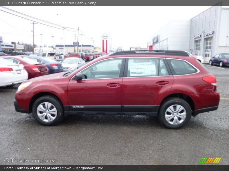 Venetian Red Pearl / Ivory 2013 Subaru Outback 2.5i