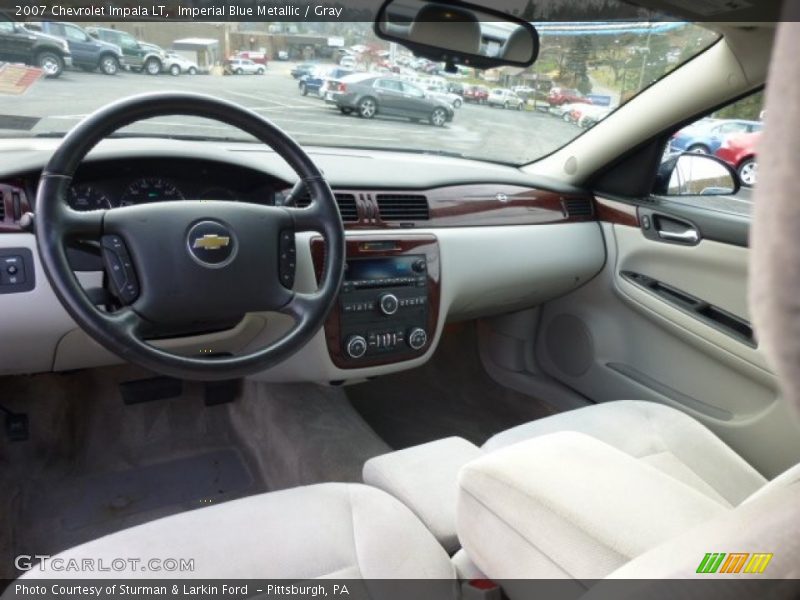 Imperial Blue Metallic / Gray 2007 Chevrolet Impala LT