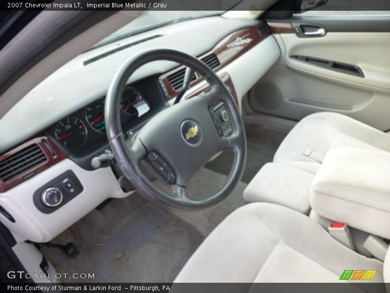 Imperial Blue Metallic / Gray 2007 Chevrolet Impala LT