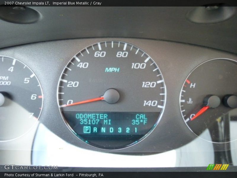Imperial Blue Metallic / Gray 2007 Chevrolet Impala LT