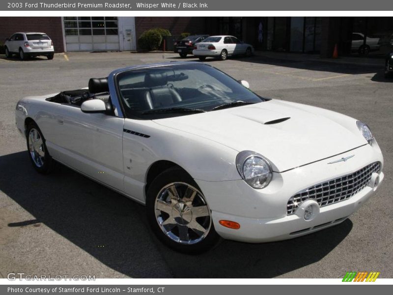 Whisper White / Black Ink 2003 Ford Thunderbird Premium Roadster