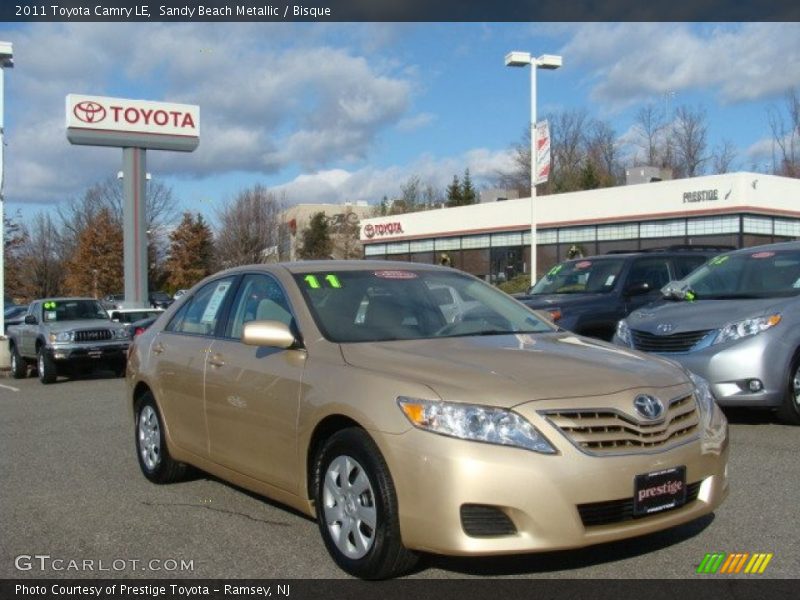 Sandy Beach Metallic / Bisque 2011 Toyota Camry LE