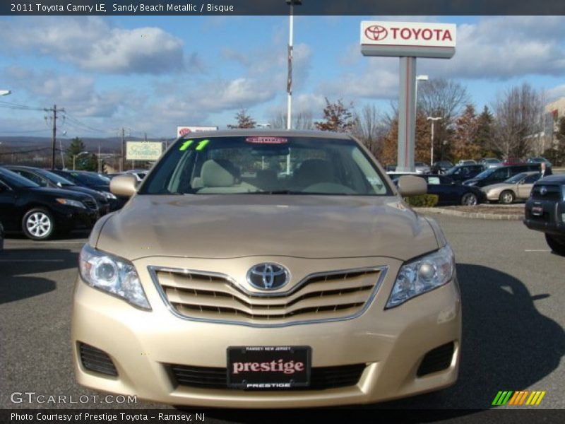 Sandy Beach Metallic / Bisque 2011 Toyota Camry LE