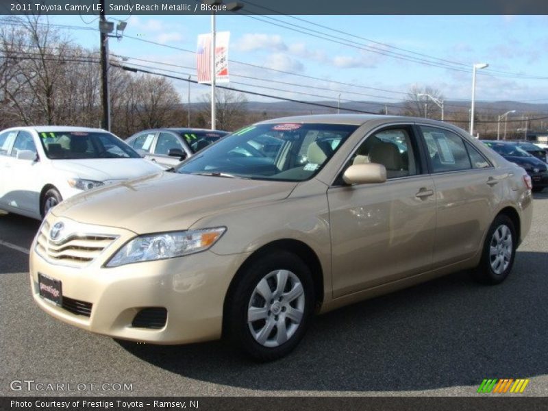 Sandy Beach Metallic / Bisque 2011 Toyota Camry LE