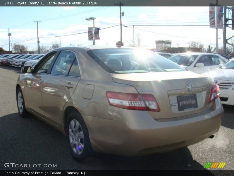 Sandy Beach Metallic / Bisque 2011 Toyota Camry LE
