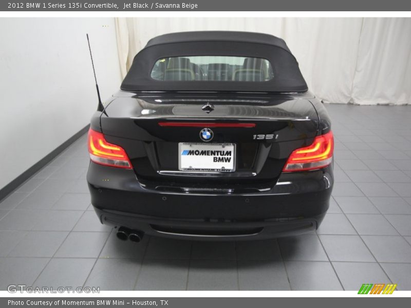 Jet Black / Savanna Beige 2012 BMW 1 Series 135i Convertible