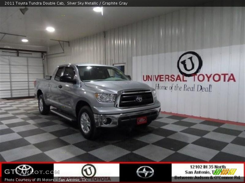 Silver Sky Metallic / Graphite Gray 2011 Toyota Tundra Double Cab