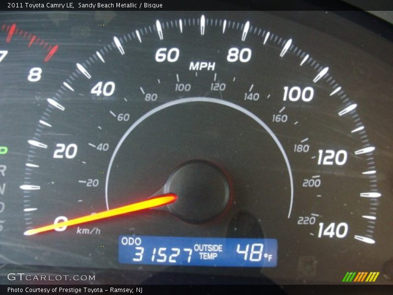 Sandy Beach Metallic / Bisque 2011 Toyota Camry LE