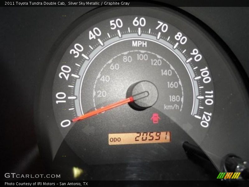 Silver Sky Metallic / Graphite Gray 2011 Toyota Tundra Double Cab
