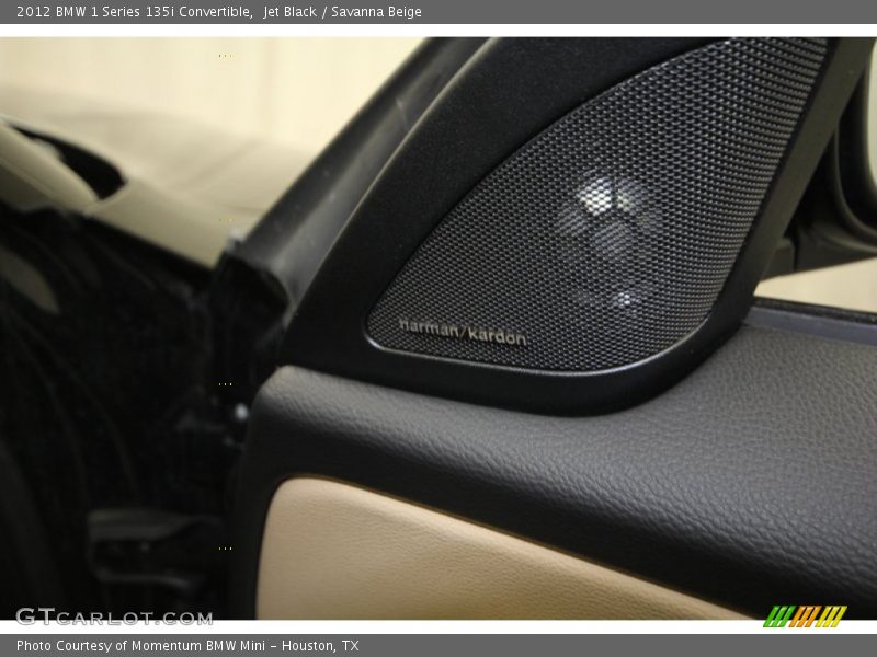 Jet Black / Savanna Beige 2012 BMW 1 Series 135i Convertible