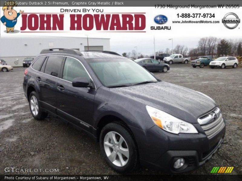 Graphite Gray Metallic / Black 2013 Subaru Outback 2.5i Premium