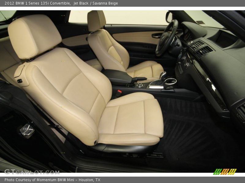 Jet Black / Savanna Beige 2012 BMW 1 Series 135i Convertible