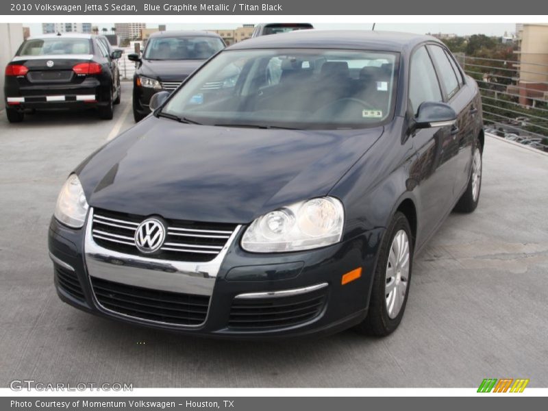 Blue Graphite Metallic / Titan Black 2010 Volkswagen Jetta S Sedan