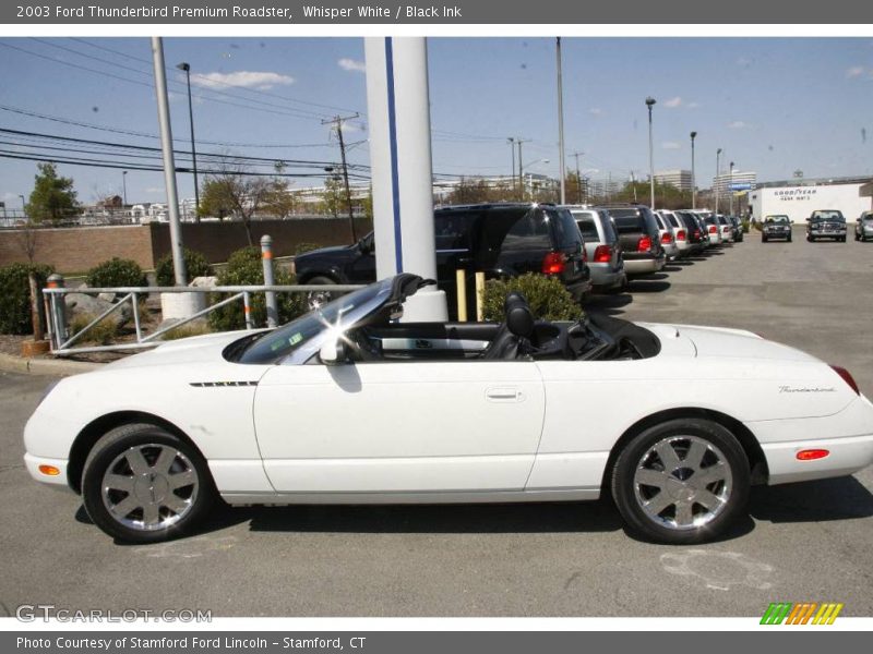 Whisper White / Black Ink 2003 Ford Thunderbird Premium Roadster