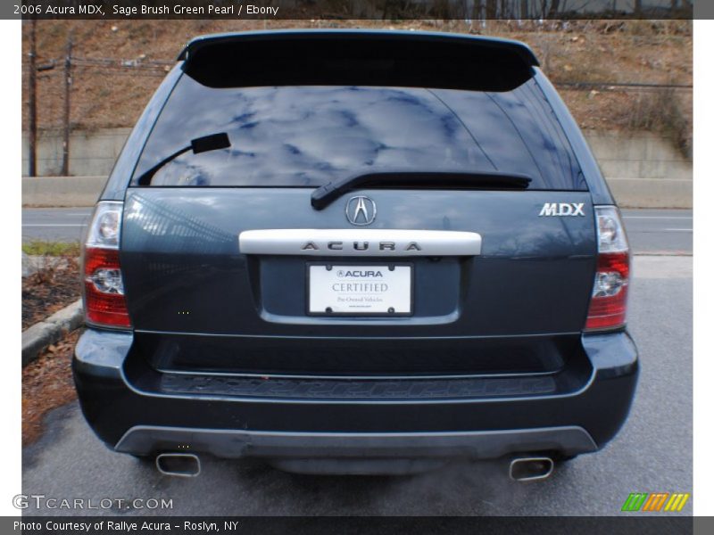 Sage Brush Green Pearl / Ebony 2006 Acura MDX