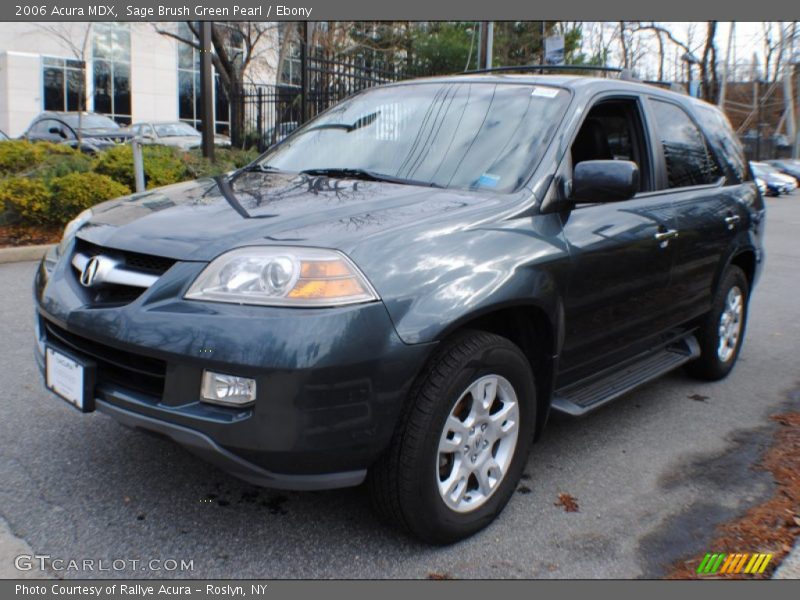 Sage Brush Green Pearl / Ebony 2006 Acura MDX