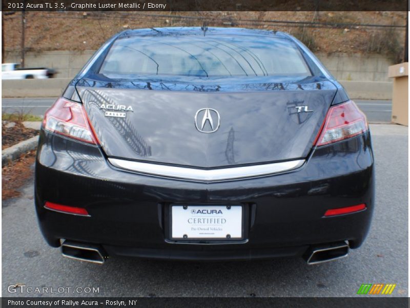 Graphite Luster Metallic / Ebony 2012 Acura TL 3.5