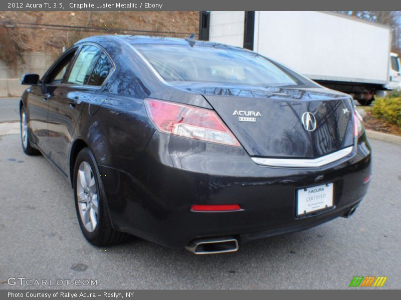 Graphite Luster Metallic / Ebony 2012 Acura TL 3.5