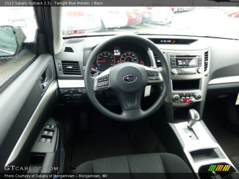 Twilight Blue Metallic / Black 2013 Subaru Outback 2.5i