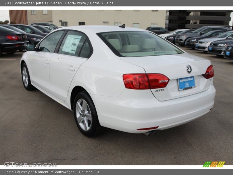 Candy White / Cornsilk Beige 2013 Volkswagen Jetta TDI Sedan