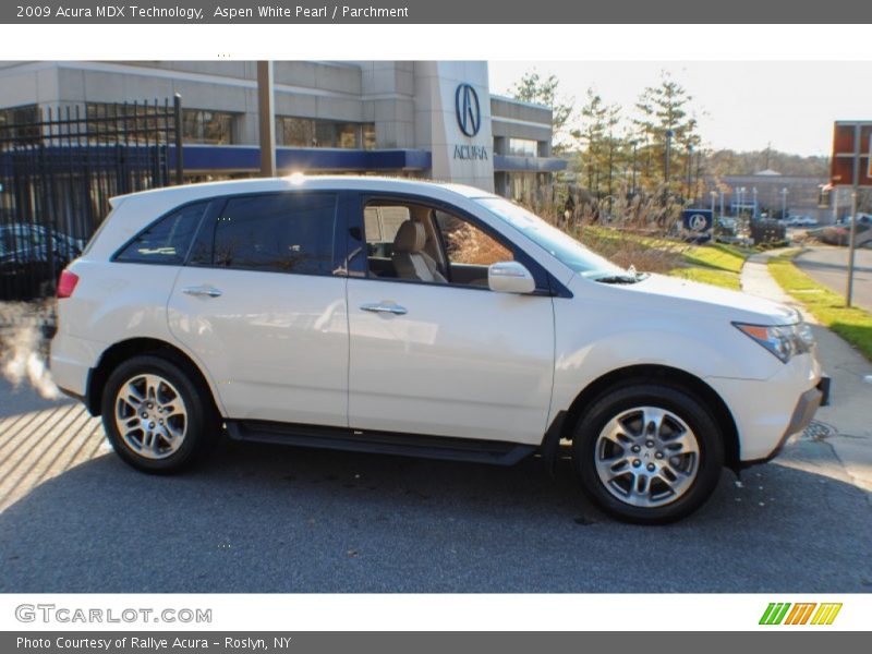 Aspen White Pearl / Parchment 2009 Acura MDX Technology