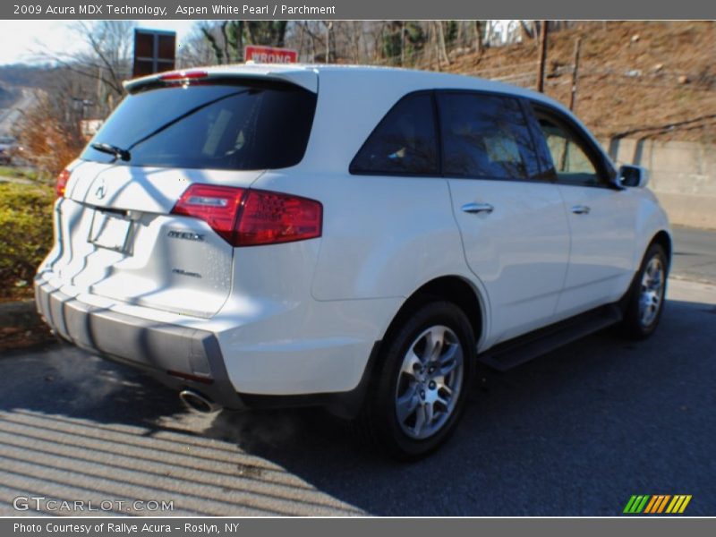 Aspen White Pearl / Parchment 2009 Acura MDX Technology