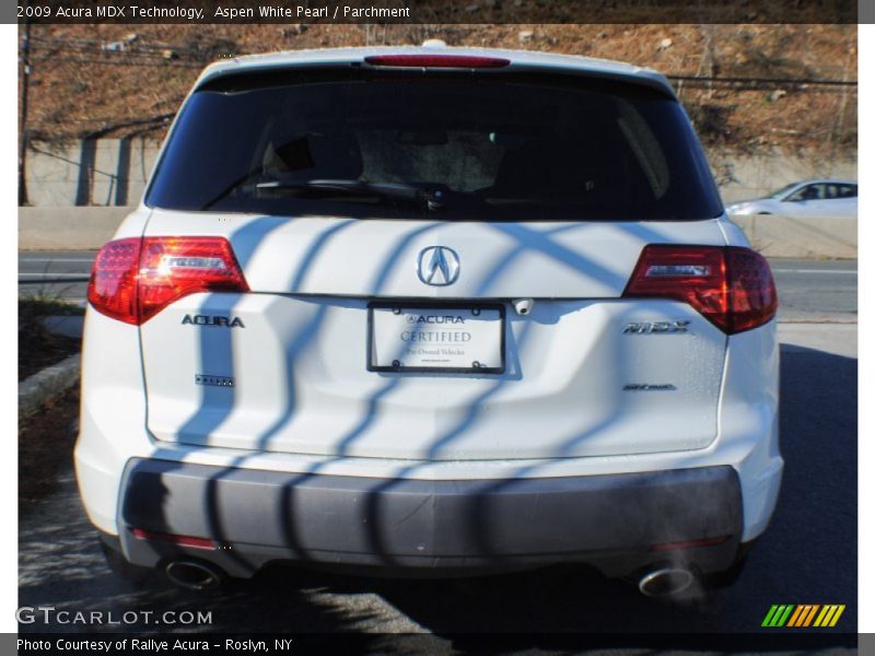Aspen White Pearl / Parchment 2009 Acura MDX Technology