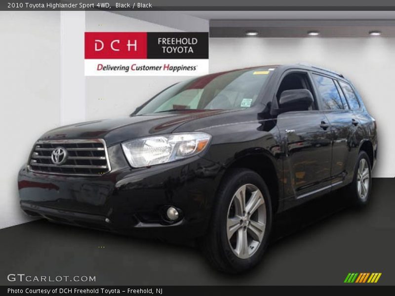 Black / Black 2010 Toyota Highlander Sport 4WD